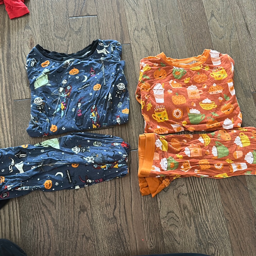 Halloween and Food Print Pajama Set